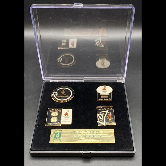 1996 Atlanta Summer Olympics ~ Power Series Limited Edition Collector Pin Set - Picture 1 of 9
